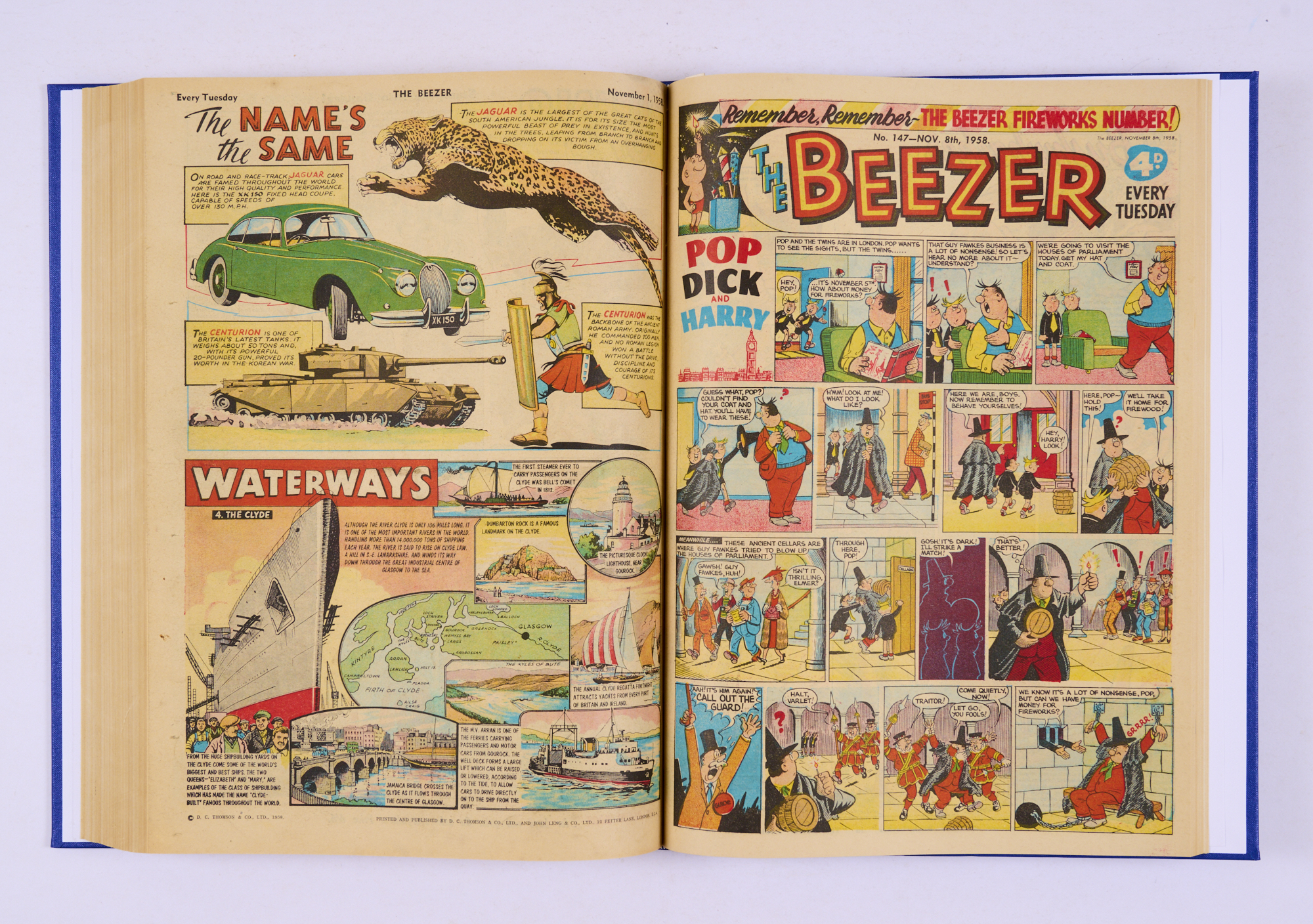 Beezer (1958) 103-154. Complete year in bound volume with Pop, Dick and Harry, The Banana Bunch, - Image 5 of 6