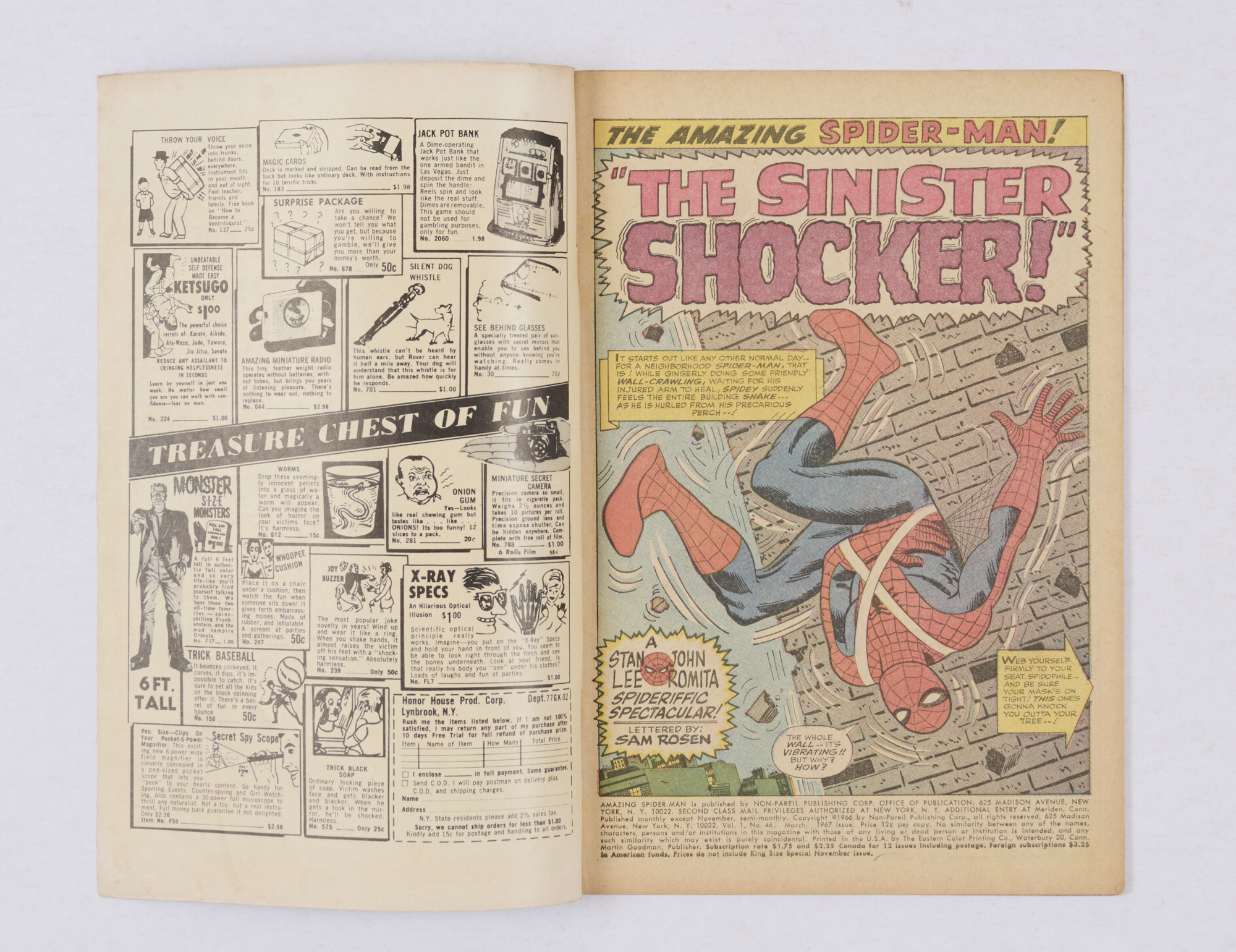 Amazing Spider-Man 46 (1967). Cream/light tan pages [vg+]. No Reserve - Image 2 of 4