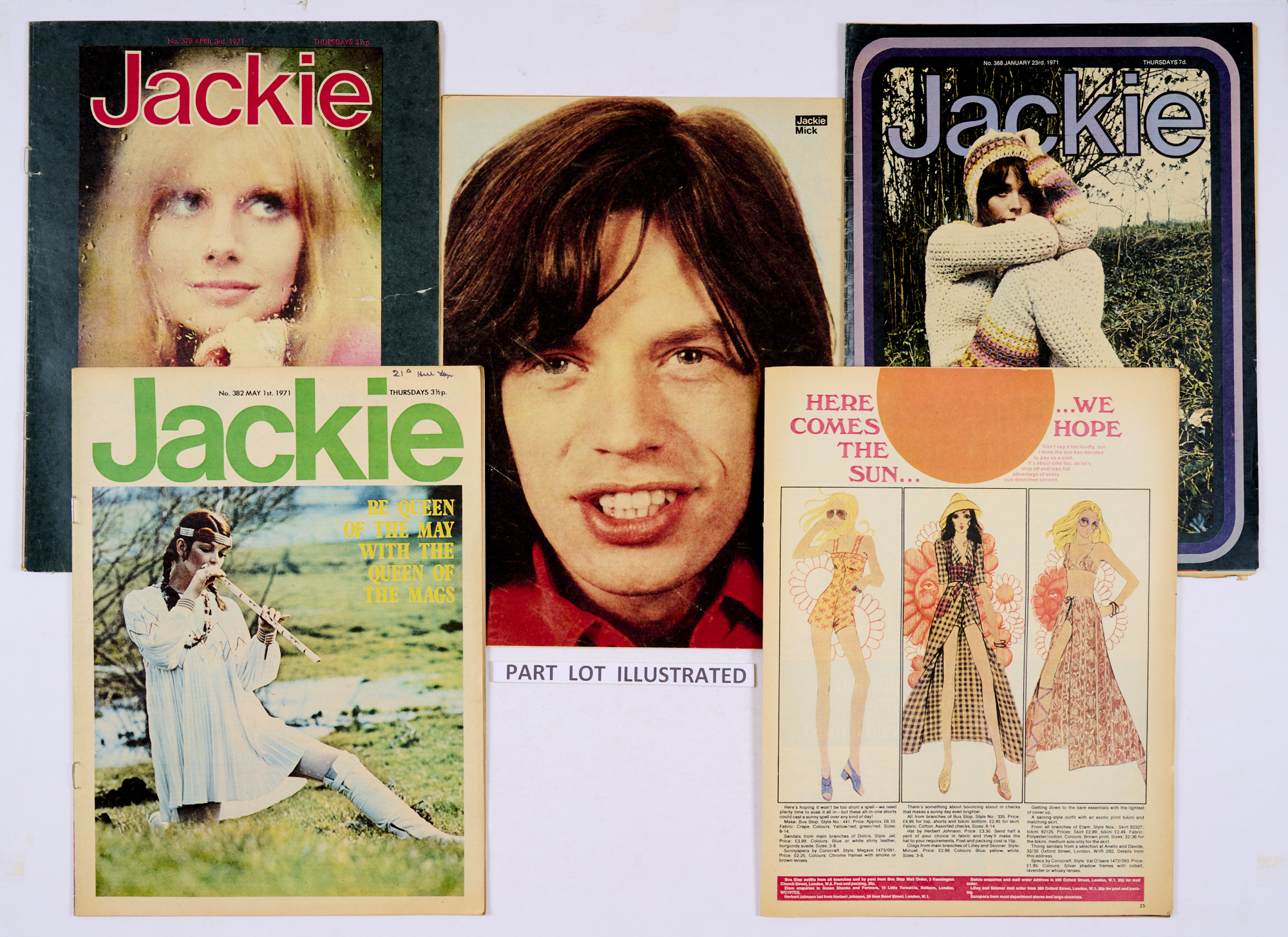 Jackie Magazine (1971) 365-416 (missing issues 376, 385-387, 396, 413 & 416). With Pete Lennon's Pop
