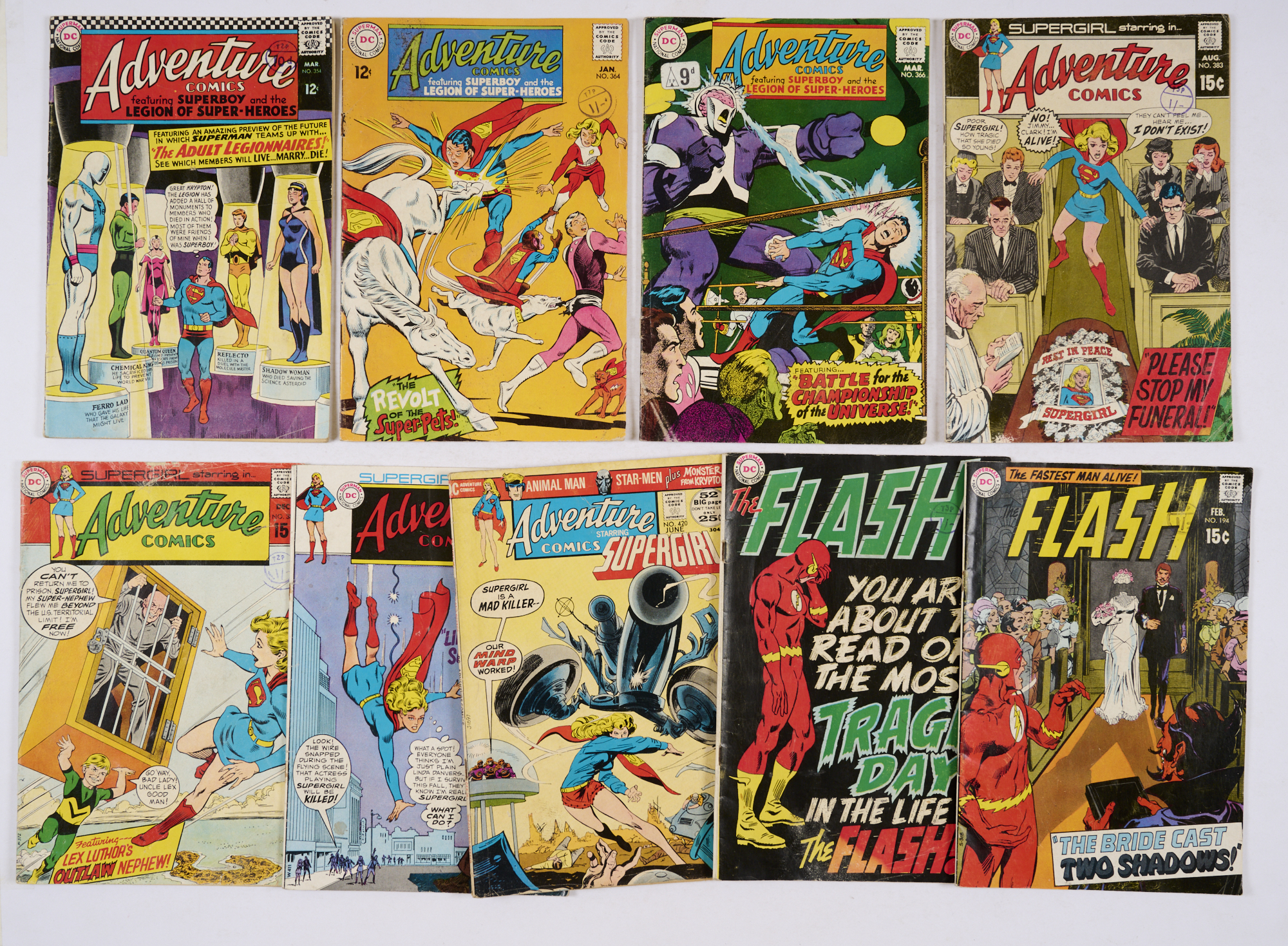 Adventure (1967-72) 354, 364, 366, 383, 387, 391, 420. With Flash (1968-70) 184, 194. All with rusty