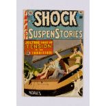 Shock SuspenStories 11 (1953). Lower staple rust, printer's unsquare cut [vg]. No Reserve