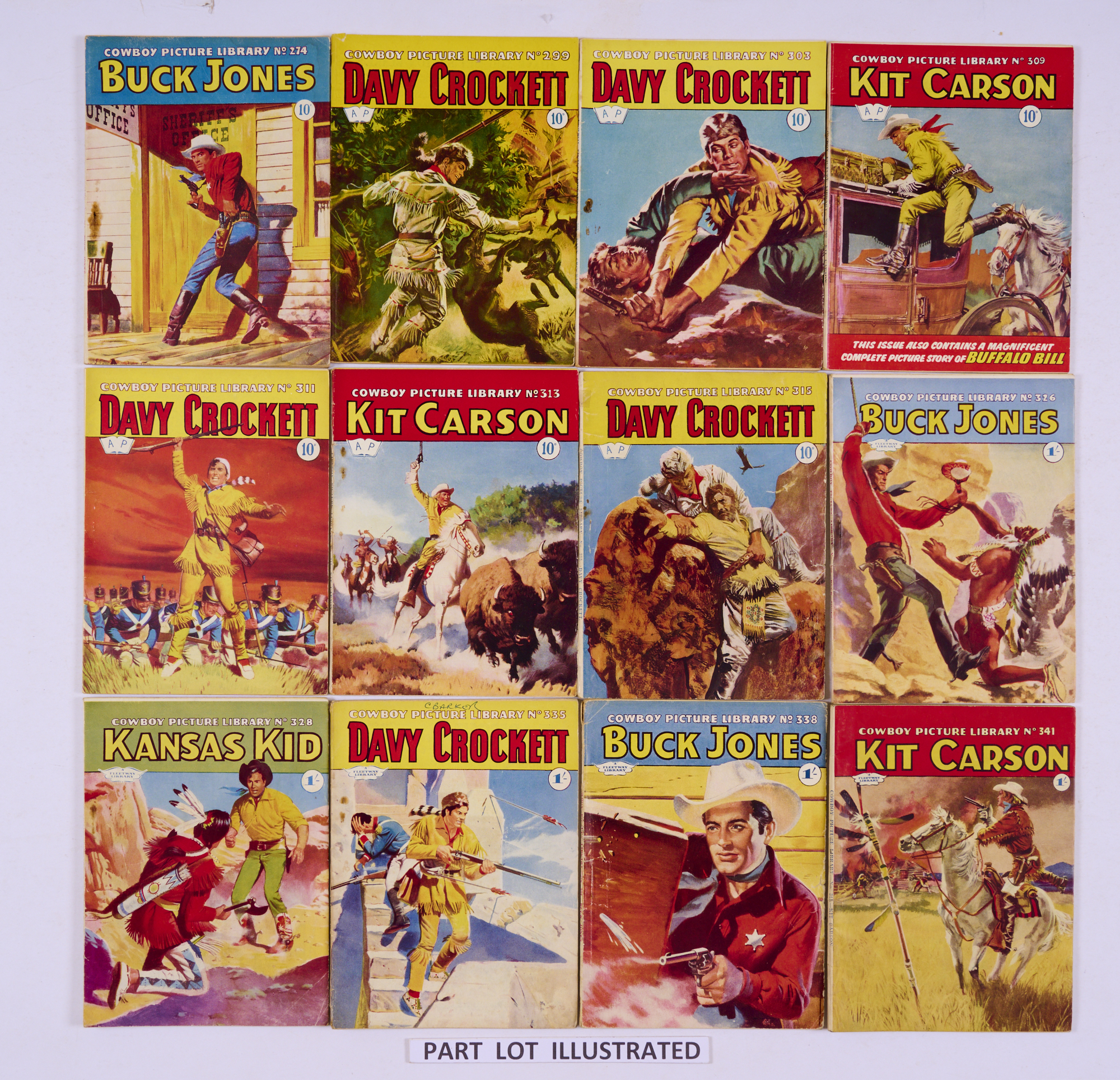 Cowboy Picture Library (1958-60) 274, 276, 296, 299, 303, 306, 309, 311, 313, 315, 326, 328, 332,