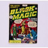 Black Magic Comics 1 (1952 Arnold Book Co.). Jack Kirby cover art, Production by Simon & Kirby.