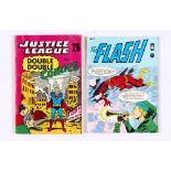 Justice League Double Double Comics 1 (1970) enclosing four coverless, remaindered U.S. issues: