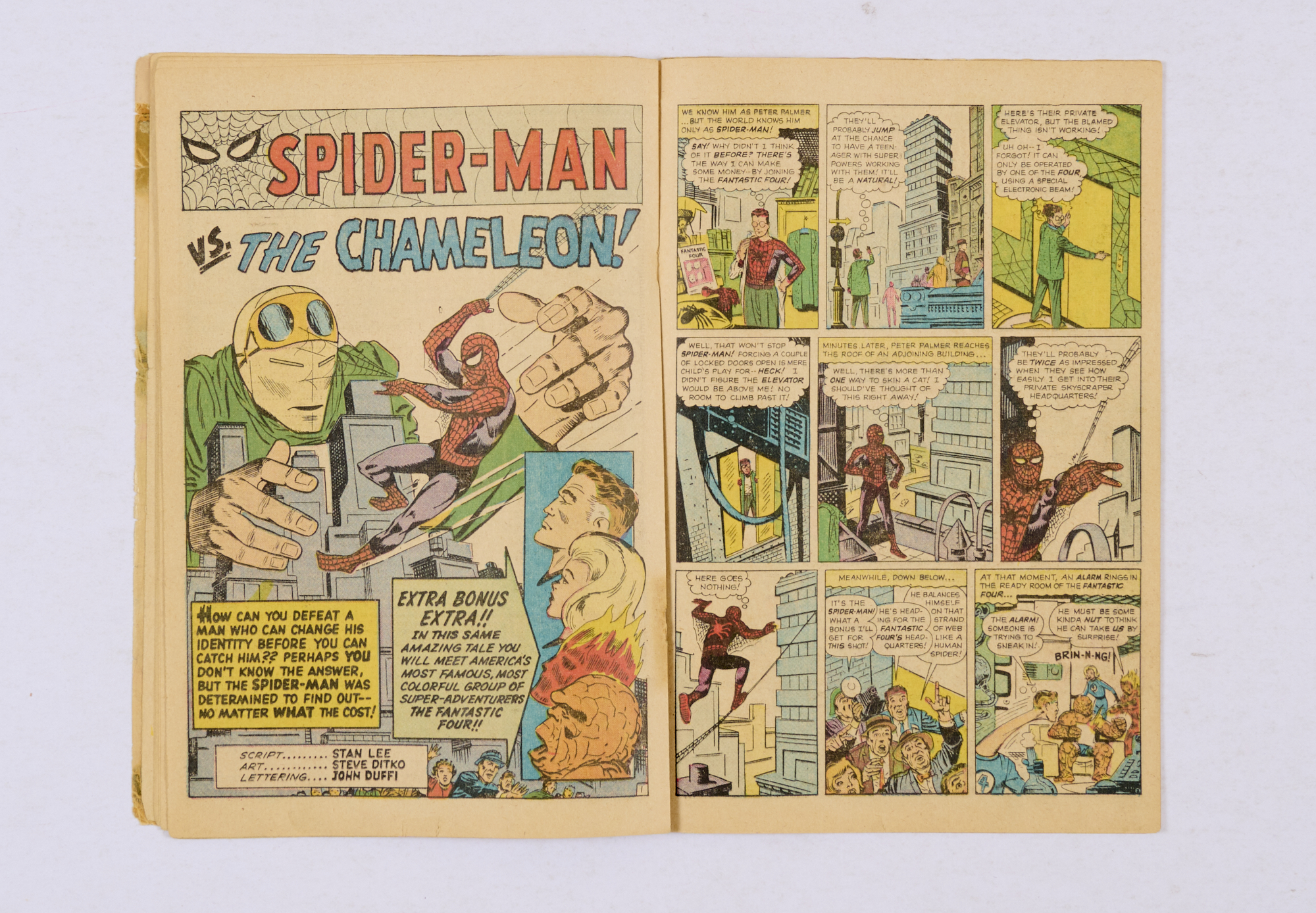 Amazing Spider-Man 1 (1963) Cents copy. Detached cover with worn spine & biro arrival date and owner - Image 5 of 7