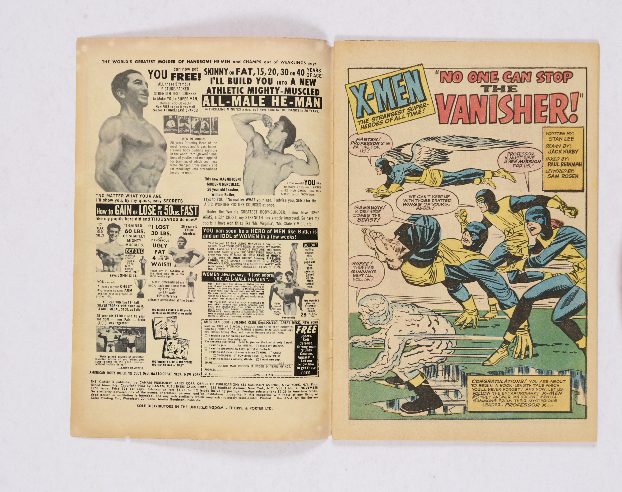 X-Men 2 (1963) Cream pages [vg]. No Reserve - Image 2 of 4