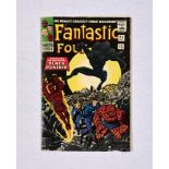 Fantastic Four 52 (1966). Chipping and small hole to lower front cover, rusty staples, off-white/