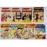 Sherry the Showgirl (1956-57) 1, 2, 6, 7. # 1: detached cover [gd], 2 [vg], 6: cover RH edge