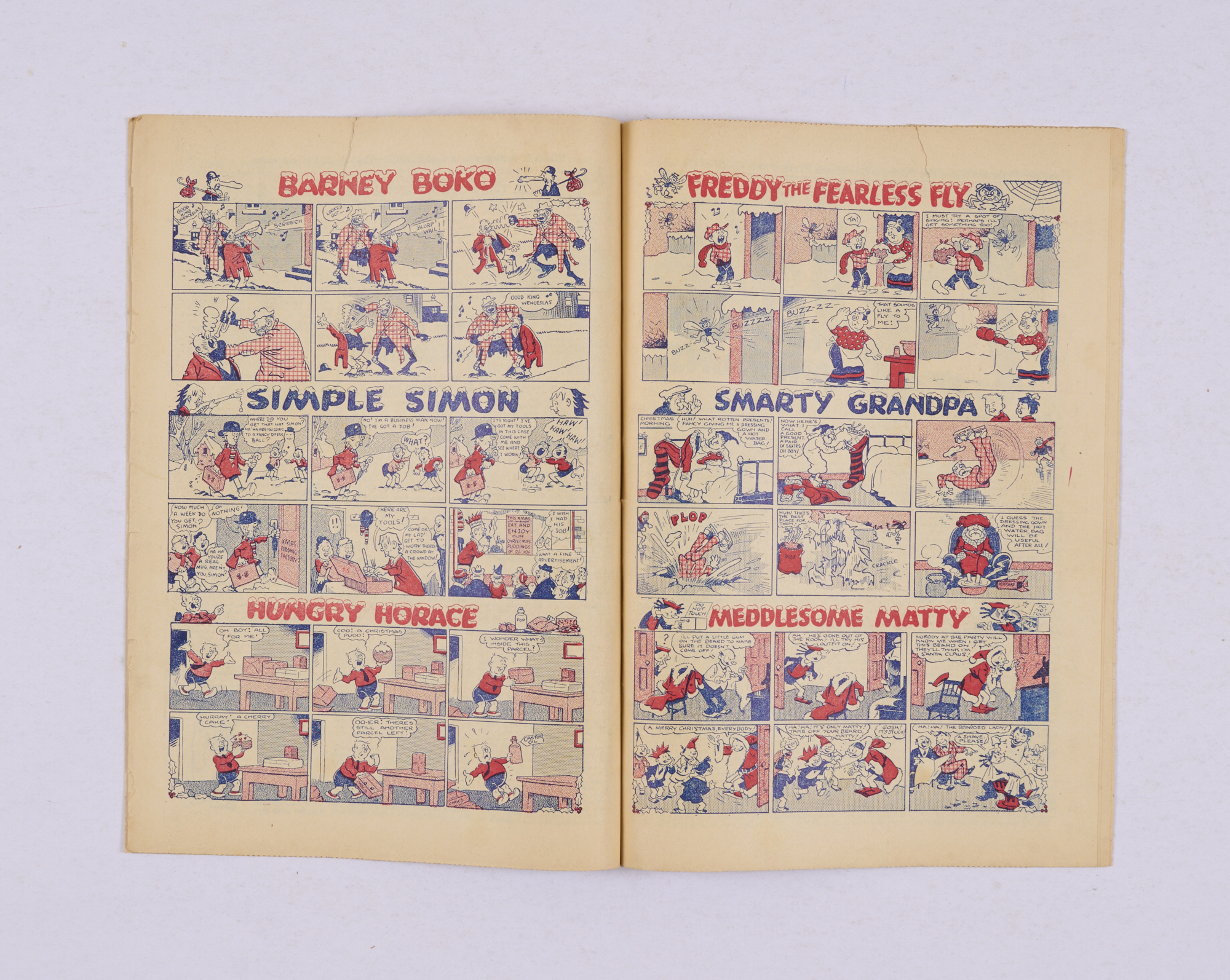 Dandy No 56 (1938). Second Christmas issue. Spine and inside cover edge strengthened with cream - Image 3 of 3