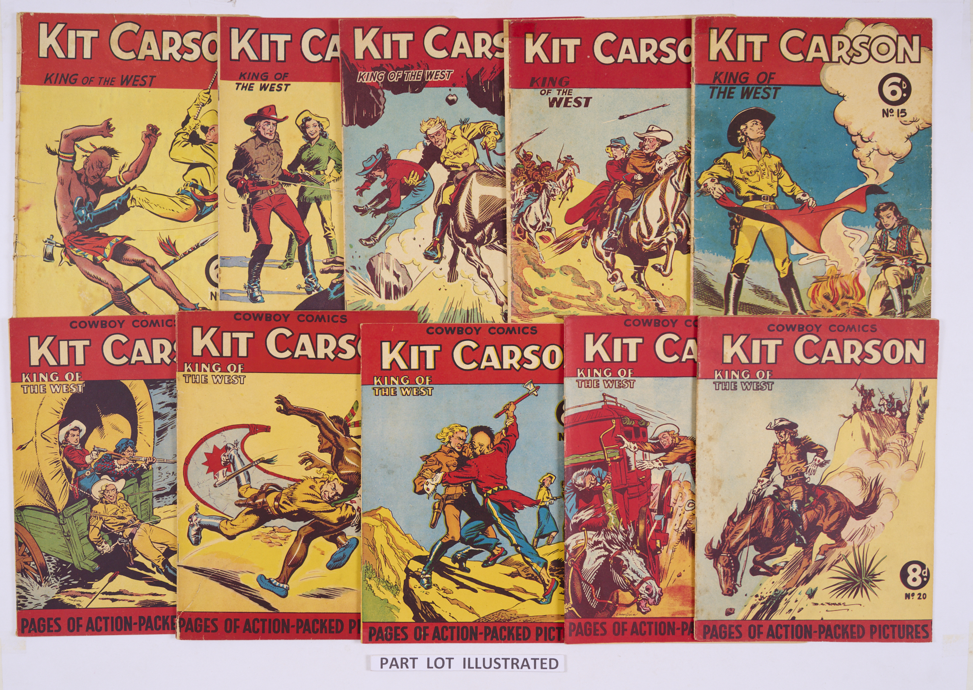 Kit Carson King of the West comics (1949-53) 1-44. Complete run including No 38 Billy The Kid, Nos - Image 2 of 3