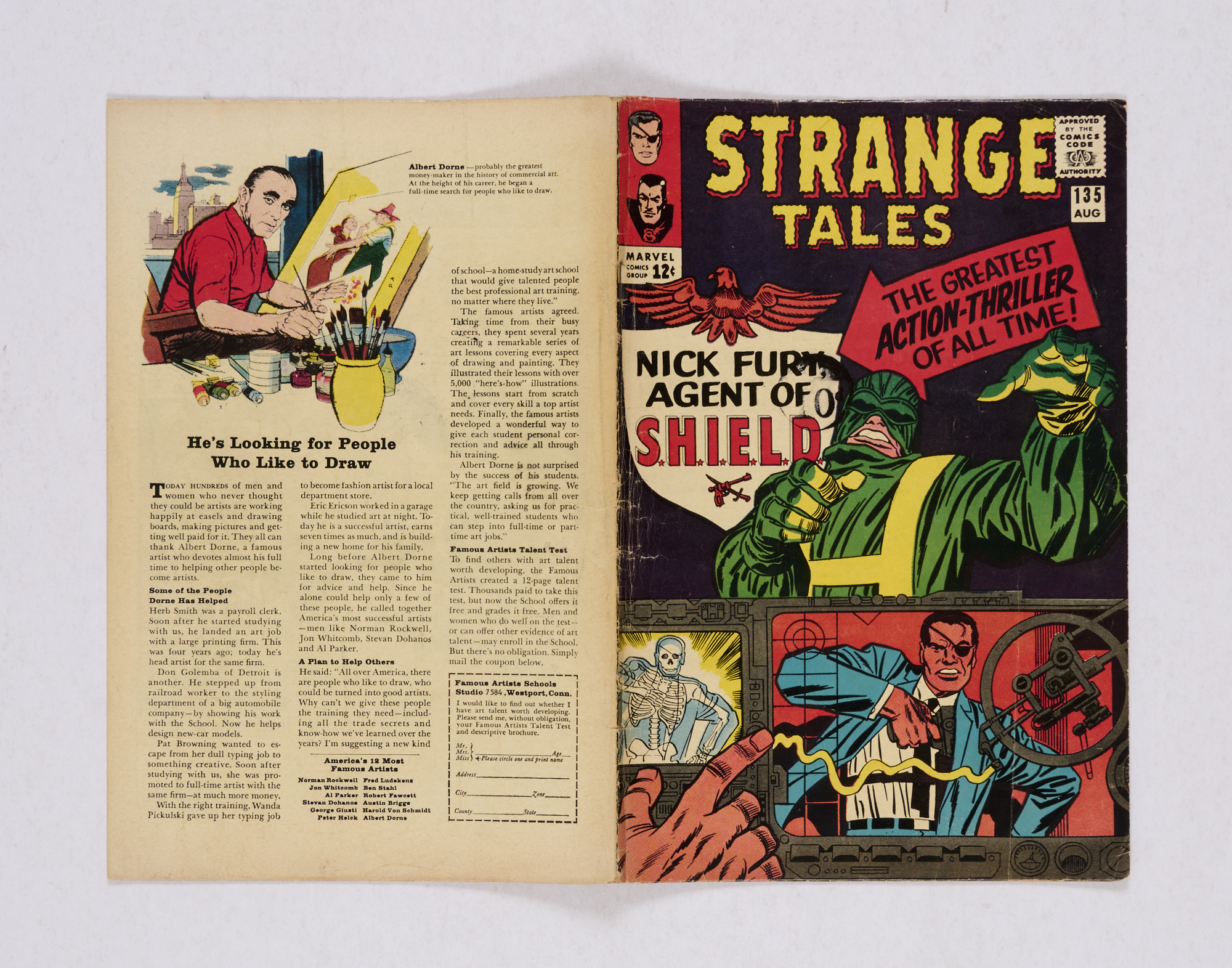 Strange Tales 135 (1965) Some spine wear [vg]. No Reserve - Image 3 of 3