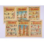 Beano (1952) 494-499. No 498 [fr/gd], balance [vg] (6). No Reserve