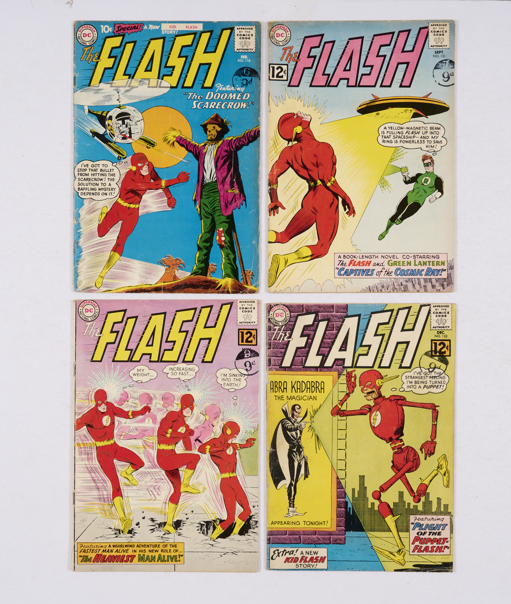 Flash (1961-62) 118 [gd], 131-133 [vg/vg-/gd] (4). No Reserve