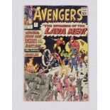 Avengers 5 (1964) Overall spine and general wear. Centrefold off lower staple. Cream/light tan pages