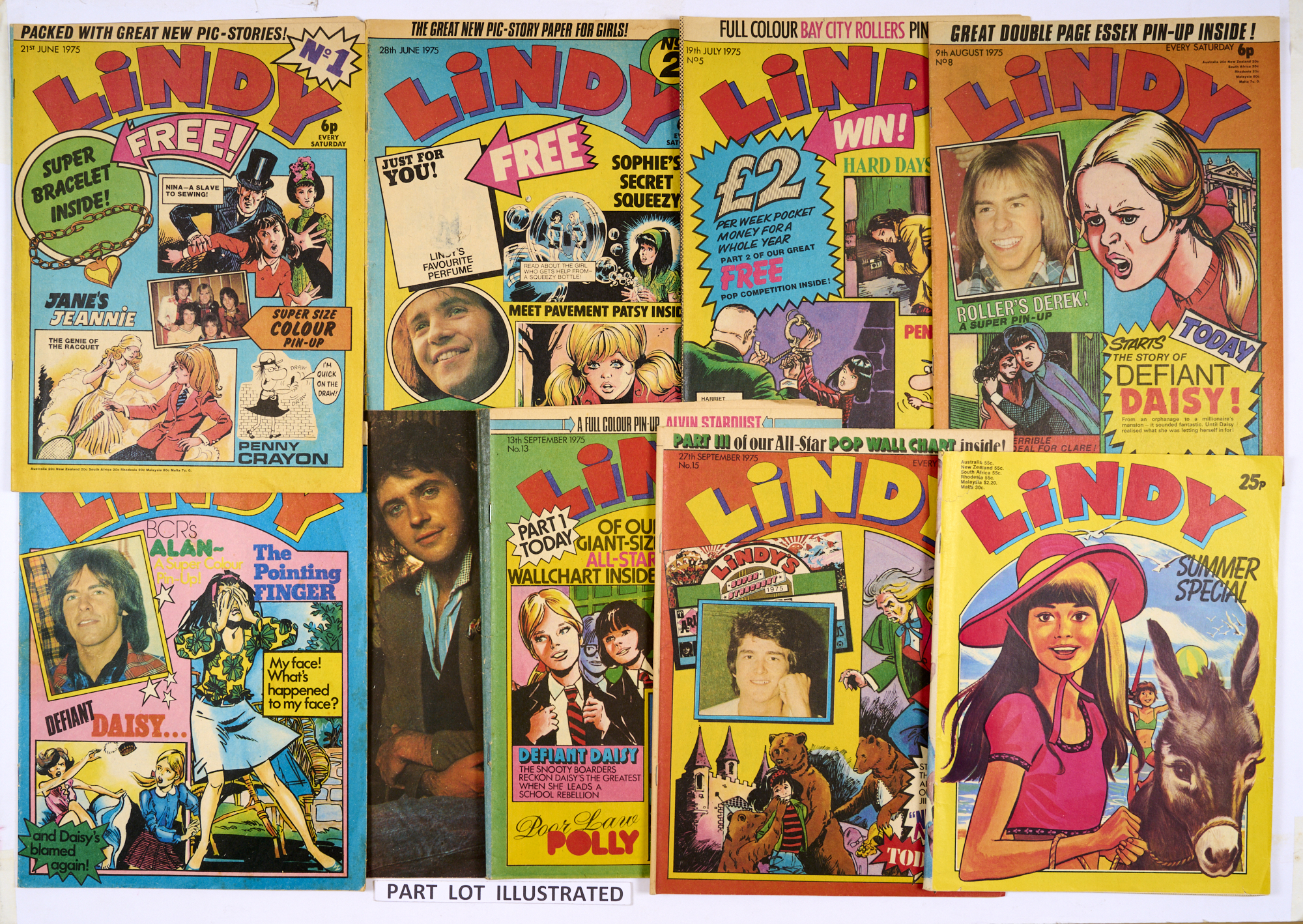 Lindy (1975) 1-20 complete run. With Lindy Summer Special 1975 (the only one issued). With horror