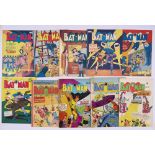 Batman Australian reprints (1950 Series, K.G. Murray) 54-58, 61, 81, 94, 100, 107. No 81 with full