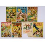 Jumbo Comics (1947-49) 110, 111, 125-127 and 104. # 104 back cover competition cut-out [gd], balance