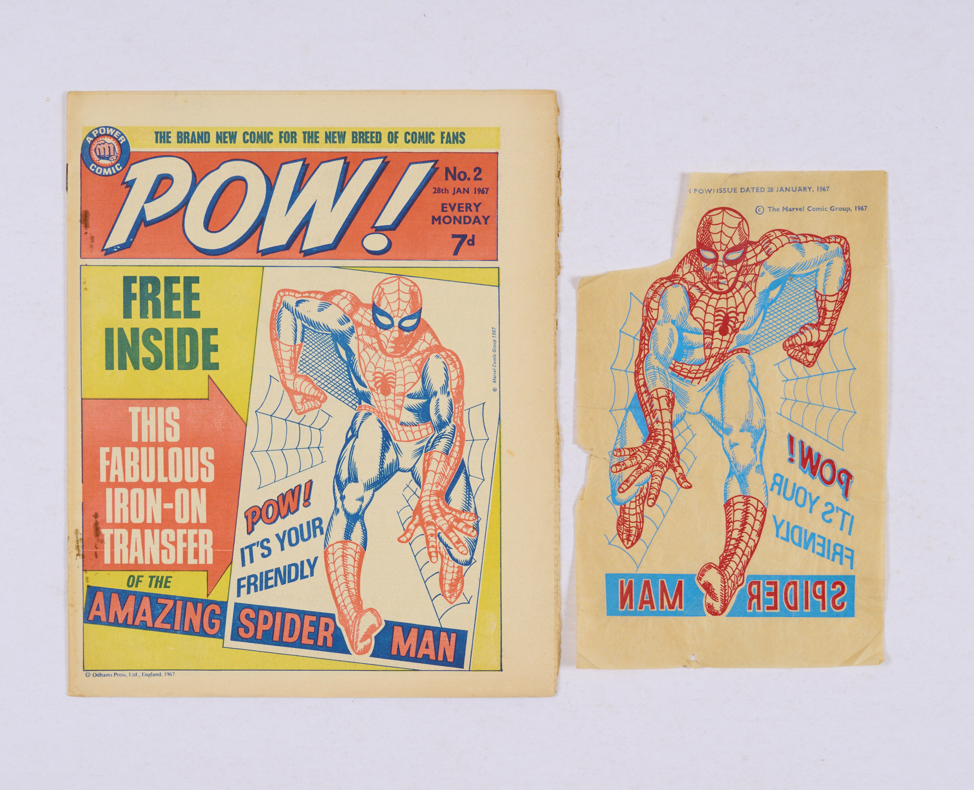 POW! 2 (1967) wfg Amazing Spider-Man Transfer and re-telling the second half of U.S. Amazing