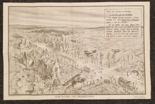 Royal Air Force folded Technical Diagram "Low Flying - The Crooked Path" later reprint for leisure