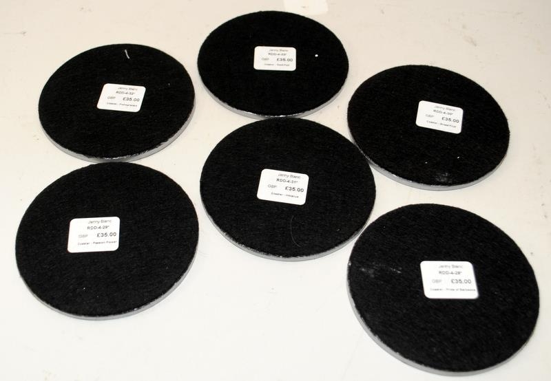 Set of 6 contemporary individually designed coasters - Image 2 of 2