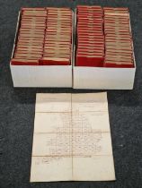 Herbert S. Leon quality fabric backed full set of vintage ordnance survey maps of England and