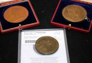 3 x collectible medallions to include cased Queen Victoria Diamond Jubilee commemorative medal,