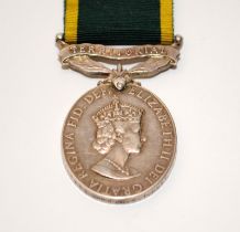 Territorial Efficiency medal, up to 1967 version, Awarded to GNR Huet RA