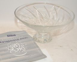 Stuart Crystal Millennium table centre bowl boxed with certificate