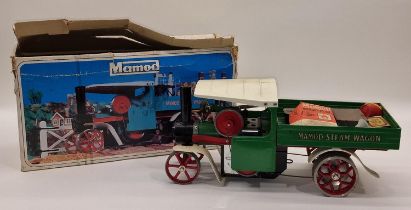 Mamod SW1 vintage steam wagon with original box and some accessories.