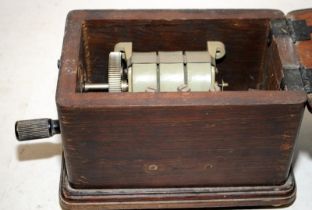 Vintage telephone generator 4 CN & 4 CP crank bell ringer