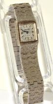 A Longines 925 silver manual wind wristwatch.