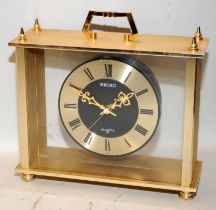 Vintage Seiko quartz mantel clock. Working at time of listing