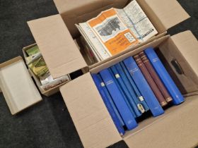 Two large boxes of Railway Modeller and other vintage railway magazine.