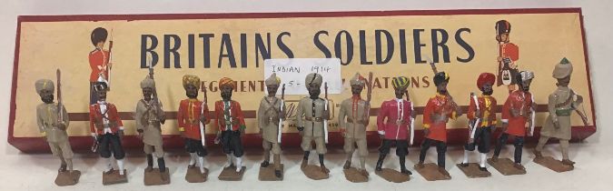 Lead soldiers Indian Regiments 1914 to include Sikhs, Punjabis etc (13)