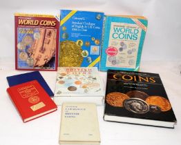 Collection of reference books relating to GB and World coins. 8 in lot