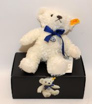 Steiff plush Volkswagen teddy bear ref: 992407. In original box with ear tag and label attached.