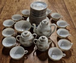 Oriental Japanese eggshell teaset.