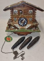 Hubert Hurr Black Forest Swiss style cuckoo clock does require a chain