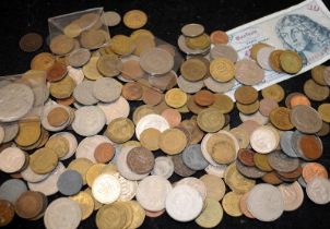 Small tub of German coins to include shipwreck find