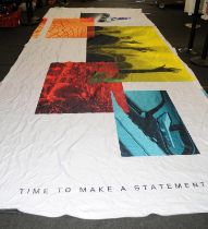 Huge vinyl Range Rover Evoque "Time to make a statement" car show presentation banner 6.2x2.5m.