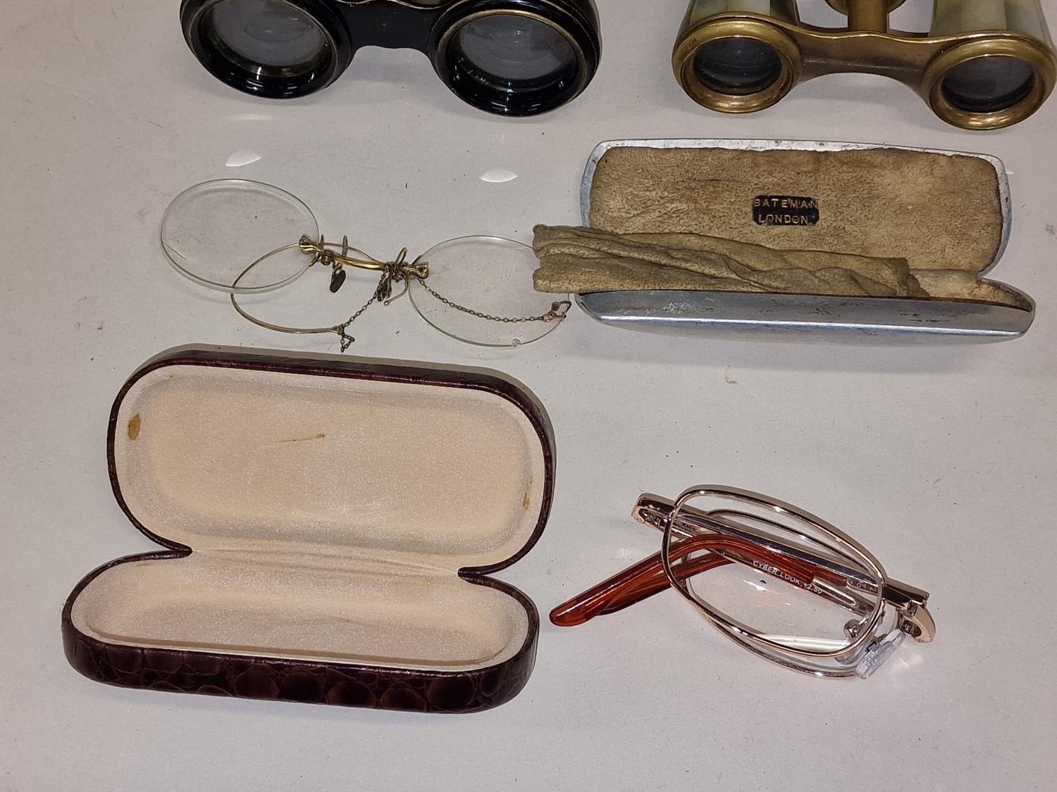 Two pairs of cased opera glasses together with two pairs of spectacles (4). - Image 3 of 3