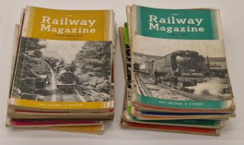 Group of vintage Railway Magazines mainly "The Railway Magazine" mostly dated from the 1950's and