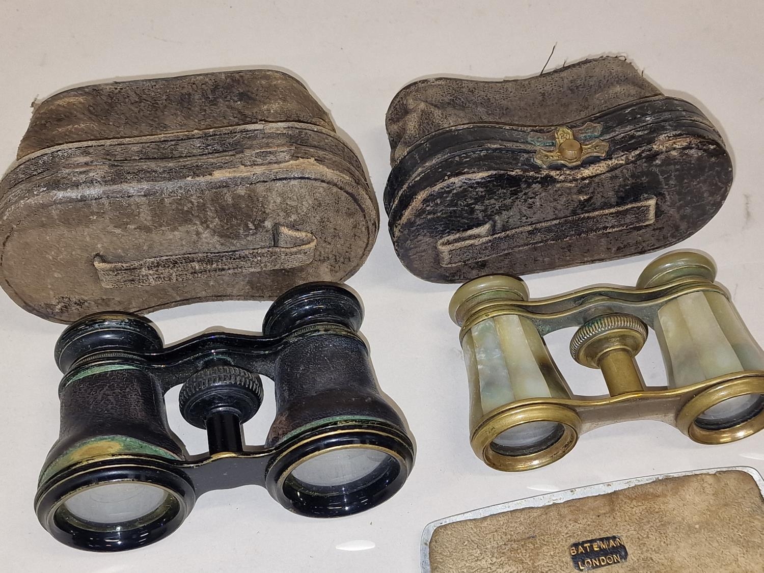 Two pairs of cased opera glasses together with two pairs of spectacles (4). - Image 2 of 3