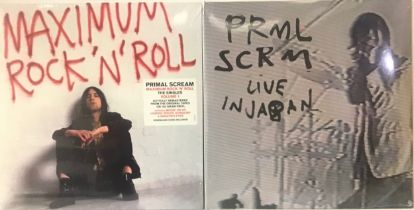 PRIMAL SCREAM VINYL SEALED ALBUMS X 2. Copies found here of ‘Maximum Rock ‘N’ Roll Vol 1’ - ‘Live In