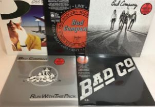 BAD COMPANY FACTORY SEALED VINYL ALBUMS X 5. Nice selection here all as new and sealed. Titles