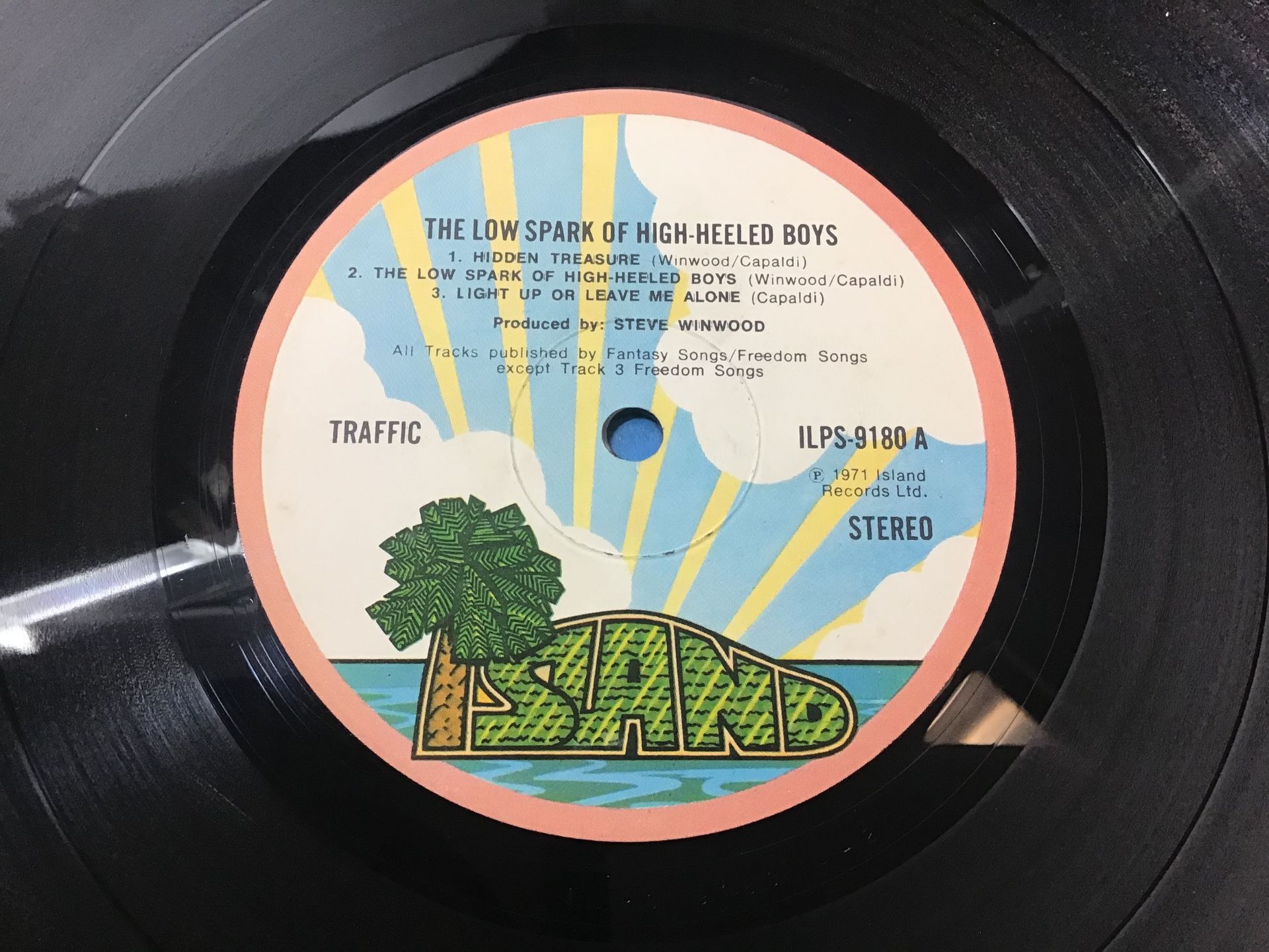 TRAFFIC ‘LOW SPARK OF HIGH HEELED BOYS’ UK IST ISSUE VINYL ALBUM. Found here on Island ILPS 9180 - Image 3 of 4