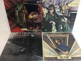 ROD STEWART VINYL LP RECORDS X 5. Titles here are as follows - Smiler - Every Picture Tells A