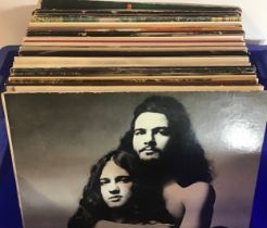 BOX OF VARIOUS ROCK AND POP VINYL LP RECORDS. Nice collection of various artist’s to include -