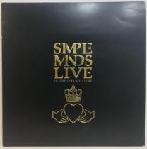 SIMPLE MINDS ‘IN THE CITY OF LIGHT’ COMPLETE DOUBLE VINYL LP RECORD. Here we have an Ex condition