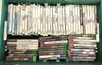 CRATE OF GAME CONSOLE VIDEO GAMES. A total of 65 games found here to include - PlayStation - Wii &